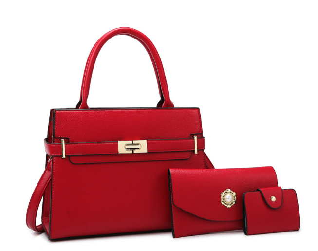 Elegante Trapez-Tasche – 3-teiliges Set: Du kaufst 1 Tasche, wir schenken dir 2 dazu! 40 % Rabatt